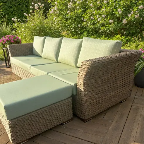 Montana 4 seater sofa – weatherproof rattan, cushions