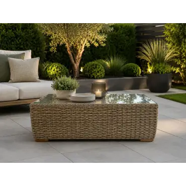 Montana coffee table with 8mm tempered glass