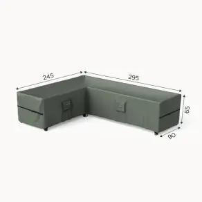 Protex Furniture Cover for Left Hand L-Shaped Extra Large Corner Sofa