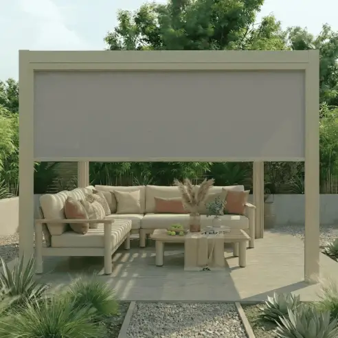 Jupiter Pergola Zip Drop Side Blind - 3m width Jupiter Pergola Zip Drop Side Blind - 3m width