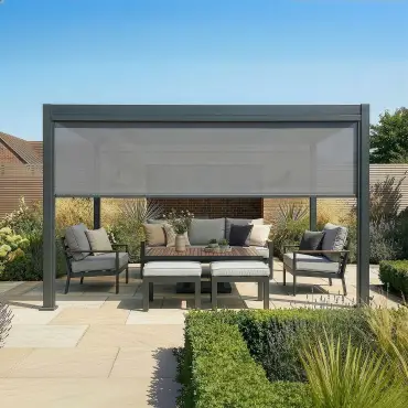 Jupiter Pergola Zip Drop Side Blind - 4m width