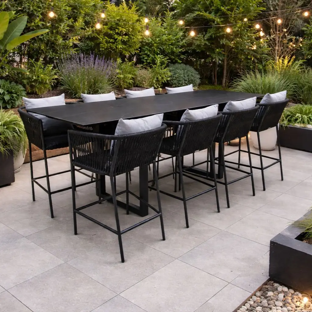 Aruba 8 Chair Bar Dining Set