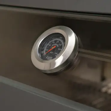 Riley Outdoor Kitchen 6 Burner Gas BBQ with Integrated Side Burner Modular Unit - Graphite Grey