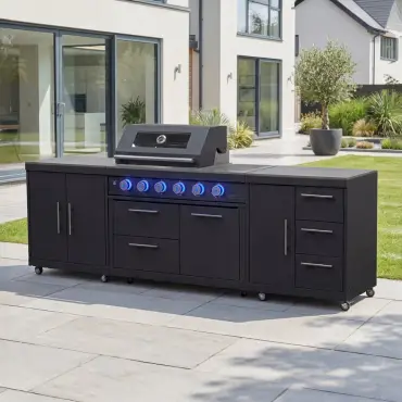 Riley Straight Outdoor Kitchen 4 Burner Gas BBQ S2828-A