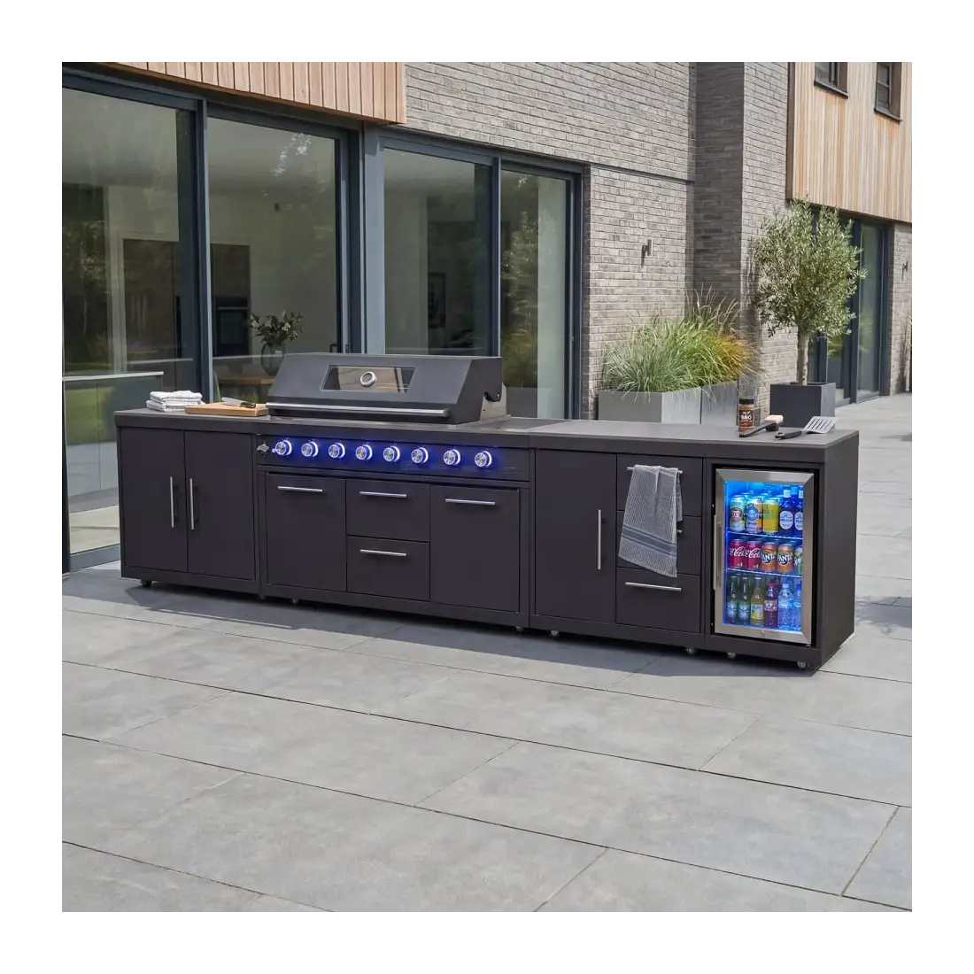 Riley Straight Outdoor Kitchen 6 Burner Gas BBQ S3638-A Riley Straight Outdoor Kitchen 6 Burner Gas BBQ S3638-A