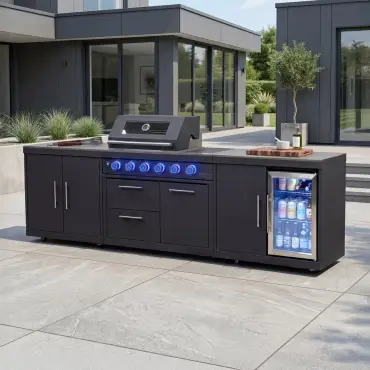 Riley Straight Outdoor Kitchen 4 Burner Gas BBQ S2961-A