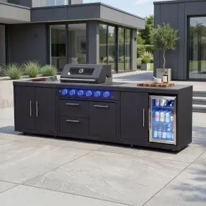 Riley Straight Outdoor Kitchen 4 Burner Gas BBQ S2961-A