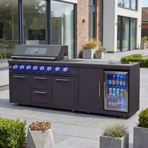 Riley Straight Outdoor Kitchen 6 Burner Gas BBQ S2131-A Riley Straight Outdoor Kitchen 6 Burner Gas BBQ S2131-A