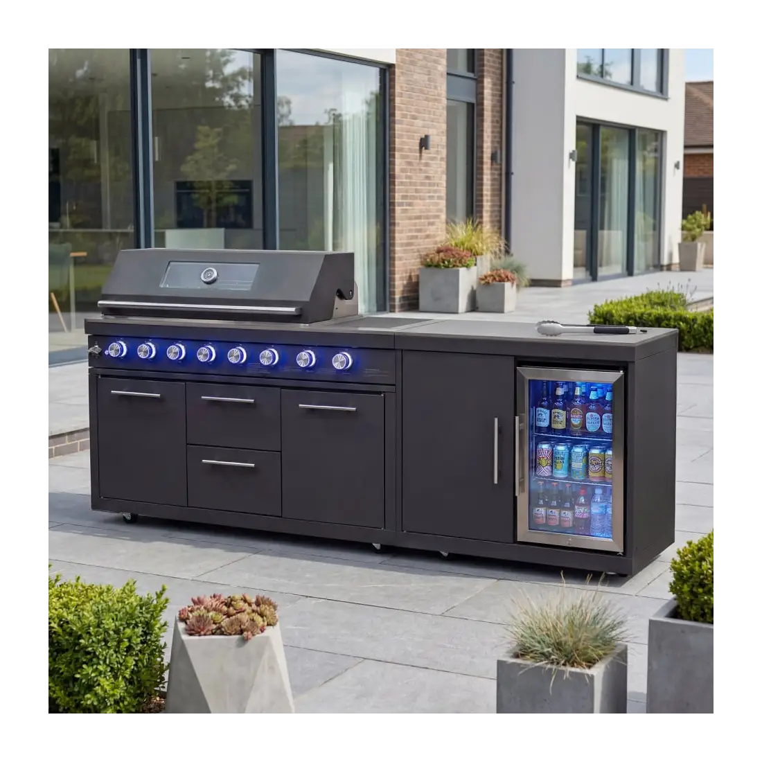 Riley Straight Outdoor Kitchen 6 Burner Gas BBQ S2131-A Riley Straight Outdoor Kitchen 6 Burner Gas BBQ S2131-A