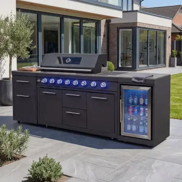 Riley Straight Outdoor Kitchen 6 Burner Gas BBQ S2188-A
