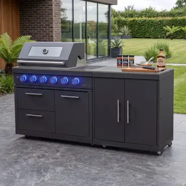 Riley Straight Outdoor Kitchen 4 Burner Gas BBQ S1998-A