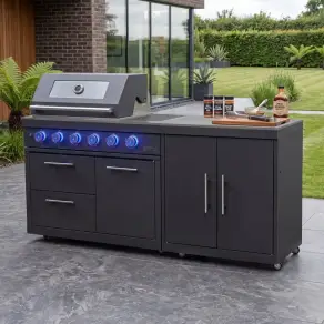Riley Straight Outdoor Kitchen 4 Burner Gas BBQ S1998-A