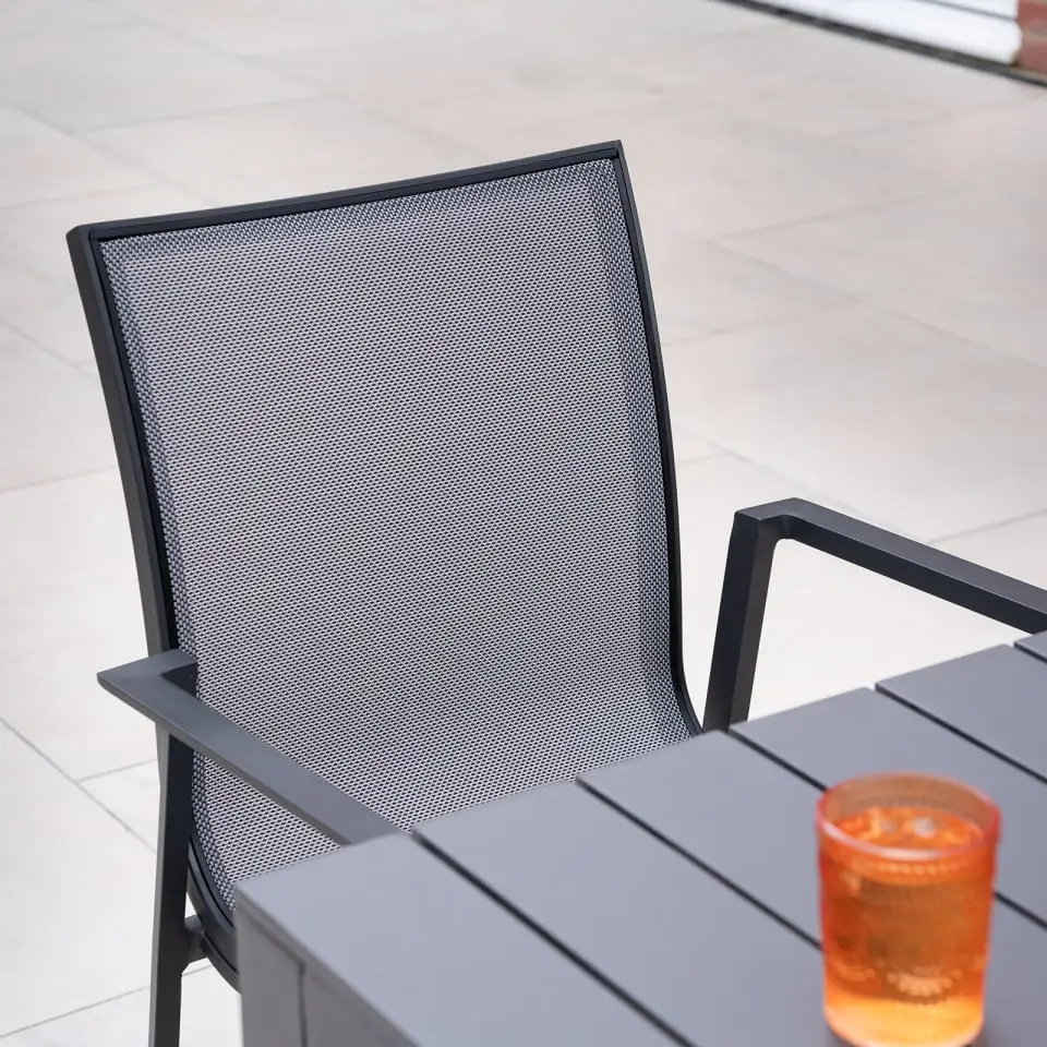 Paloma 6 Seat Aluminium Dining Set