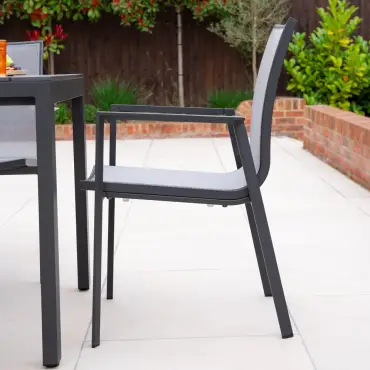 Paloma 6 Seat Aluminium Dining Set
