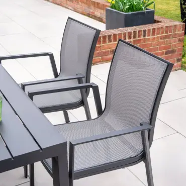 Paloma 6 Seat Aluminium Dining Set