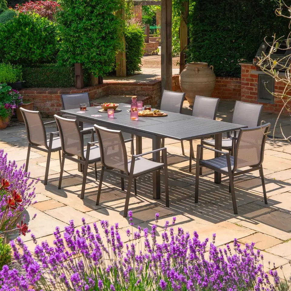 Paloma 6-10 Seat Aluminium Dining Set