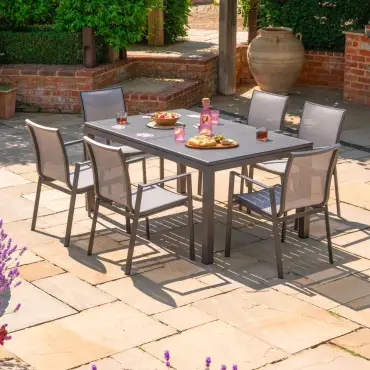 Paloma 6-10 Seat Aluminium Dining Set