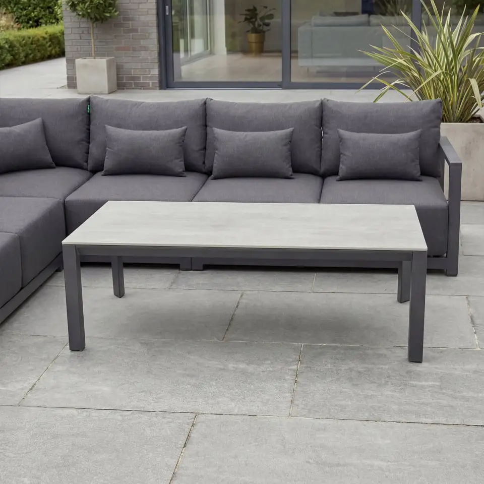 Rex Aluminium Large Corner Sofa Lounging Set