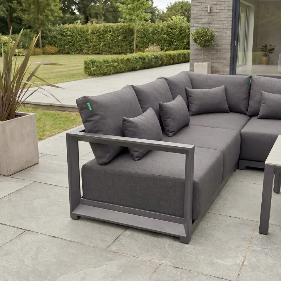 Rex Aluminium Corner Sofa Lounging Set