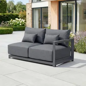 Rex Aluminium Lounging Left-Handed Piece – Weatherproof Outdoor
