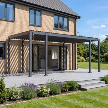 Legacy Aluminium Metal Pergola - 6m (1+4+1m) x 3m Free Standing
