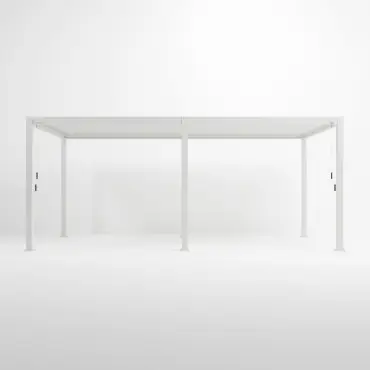 Legacy Aluminium Metal Pergola in Chalk White - Free Standing