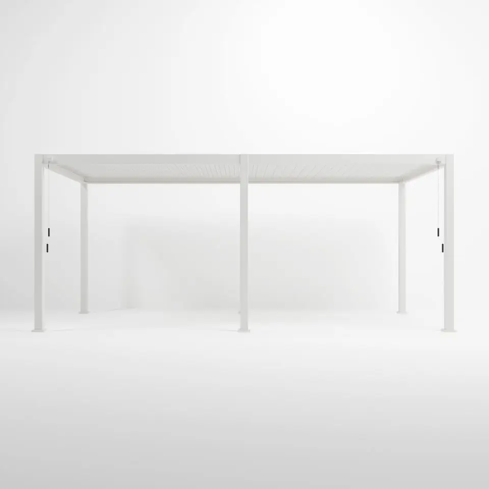 Legacy Aluminium Metal Pergola in Chalk White - Free Standing