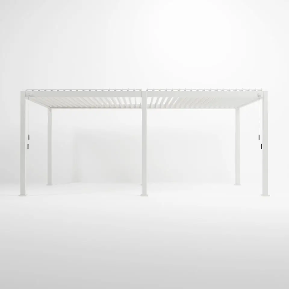 Legacy Aluminium Metal Pergola in Chalk White - Free Standing