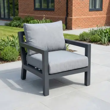 Emerson Aluminium Lounge Armchair