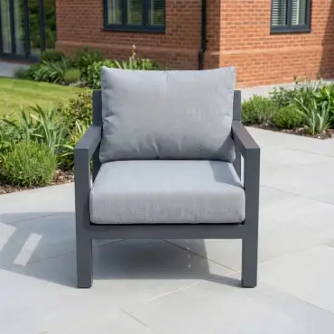 Emerson Aluminium Lounge Armchair