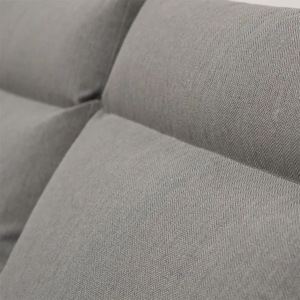 Isaac Aluminium Wood 3 Seater Sofa Lounging Set