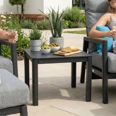 Isaac Aluminium Wood 5 Piece Lounging Set