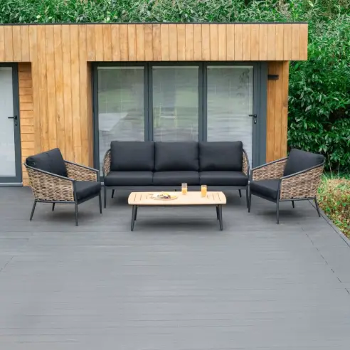 Cane Rattan Aluminium 3 Seater Sofa Lounging Set Cane Rattan Aluminium 3 Seater Sofa Lounging Set