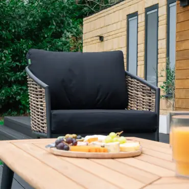 Cane Rattan Aluminium 3 Seater Sofa Lounging Set