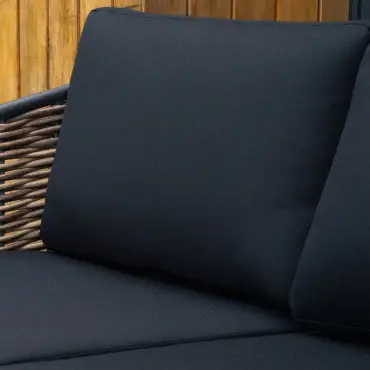 Cane Rattan Aluminium 3 Seater Sofa Lounging Set