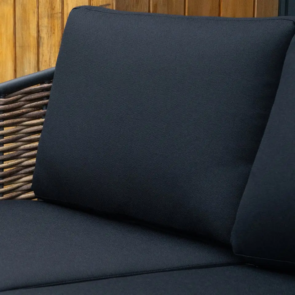 Cane Rattan Aluminium 3 Seater Sofa Lounging Set