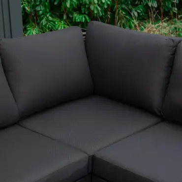Cane Rattan Aluminium Corner Sofa Lounging Set