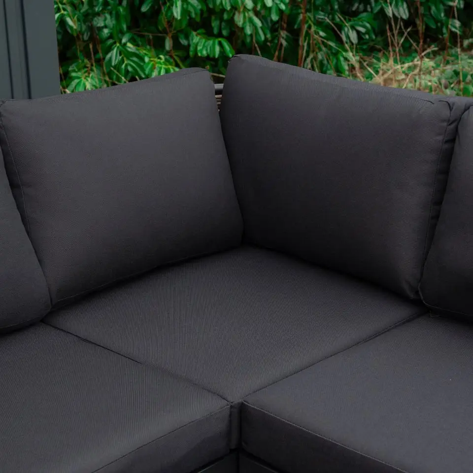 Cane Rattan Aluminium Corner Sofa Lounging Set