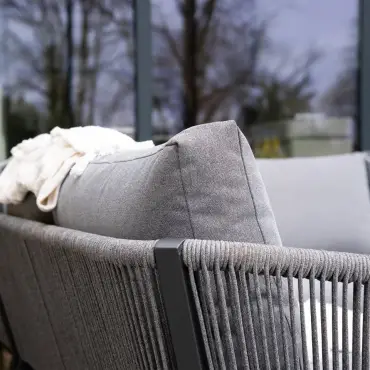 Darcey Rope Aluminium Corner Sofa Lounging Set