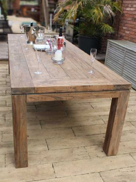 York 2.4m Reclaimed Teak Table