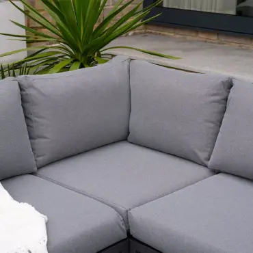 Darcey Rope Aluminium Large Corner Sofa Lounging Set