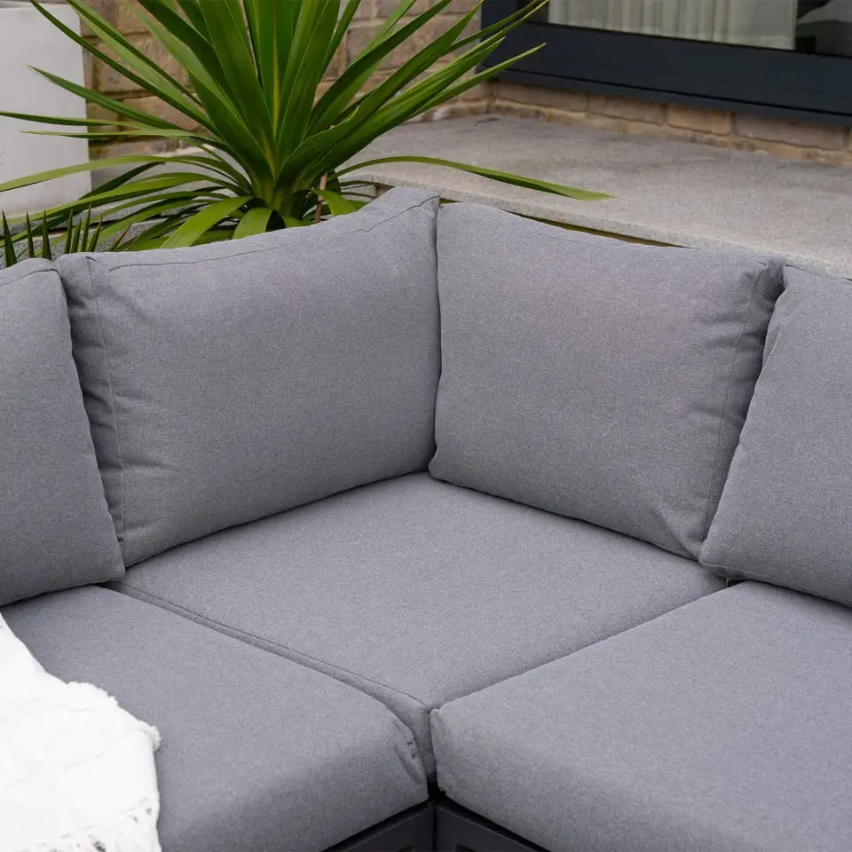 Darcey Rope Aluminium Large Corner Sofa Lounging Set