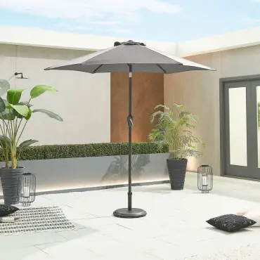 Antigua 2.4m Round Aluminium Traditional Parasol