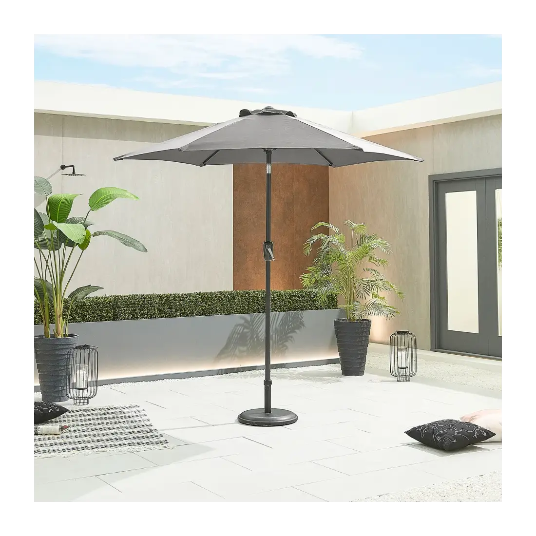 Antigua 2.4m Round Aluminium Traditional Parasol