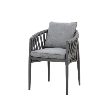 Milan Rope Weave Pair of Dining Chairs  - 9