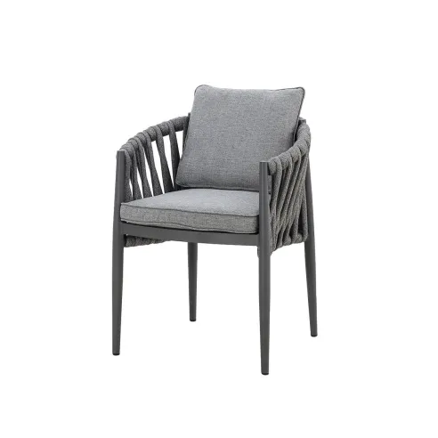 Milan Rope Weave Pair of Dining Chairs  - 9