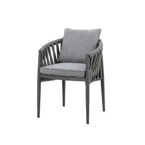 Milan Rope Weave Pair of Dining Chairs - 9