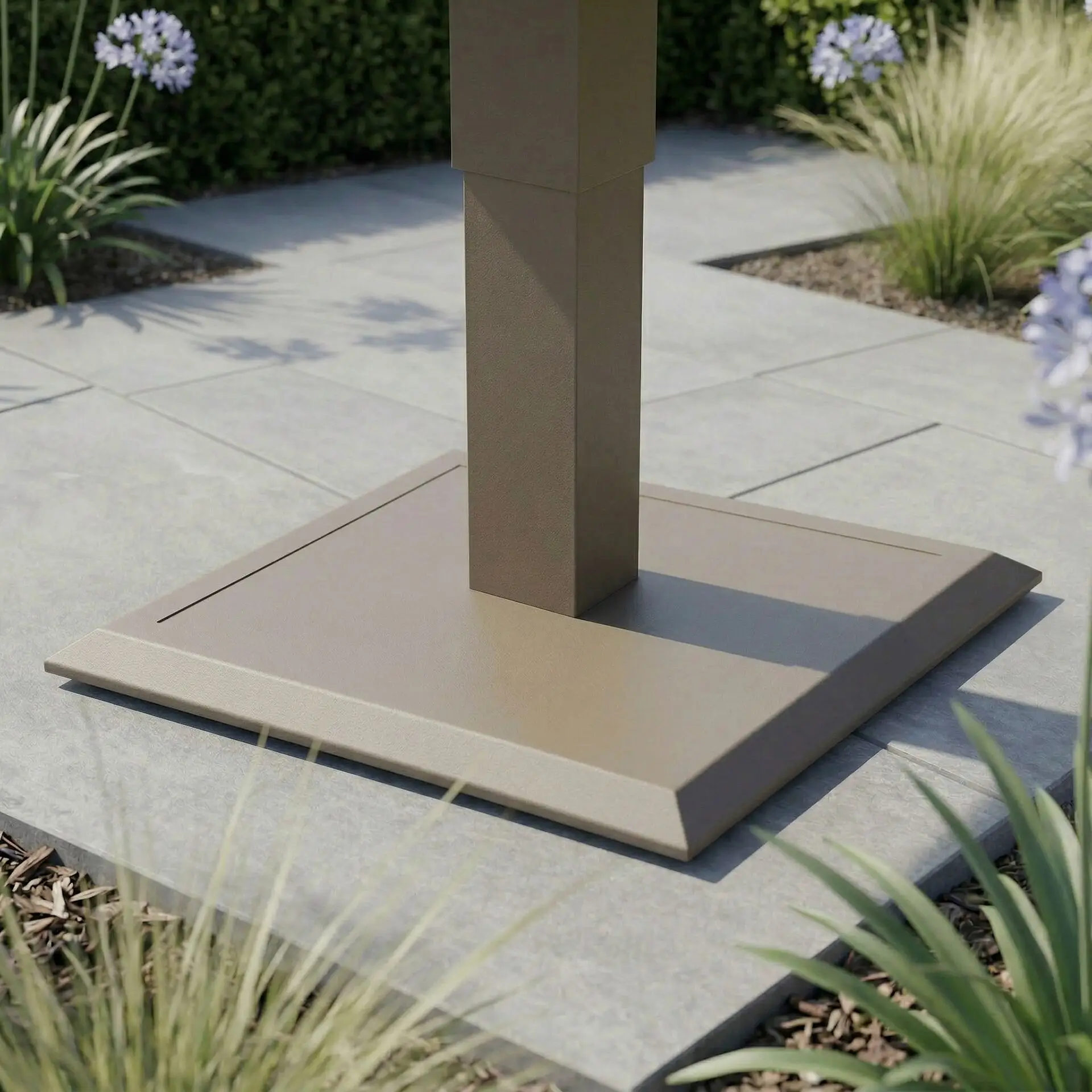 Aluminium Square Outdoor Rising Table