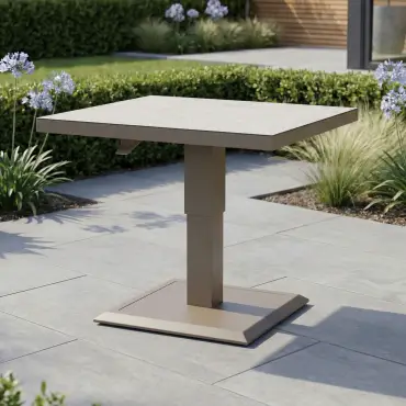 Aluminium Square Outdoor Rising Table