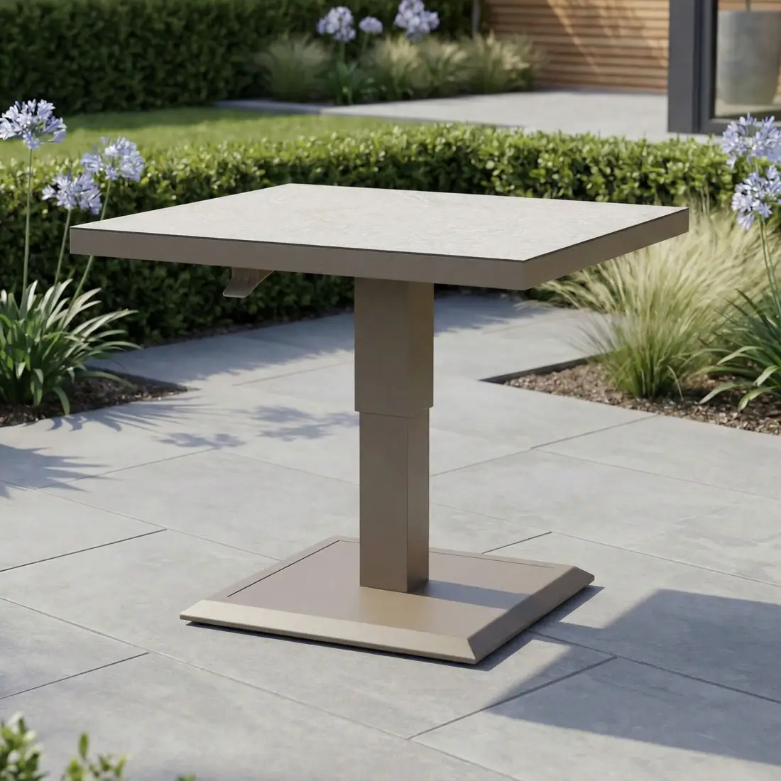 Aluminium Square Outdoor Rising Table Aluminium Square Outdoor Rising Table